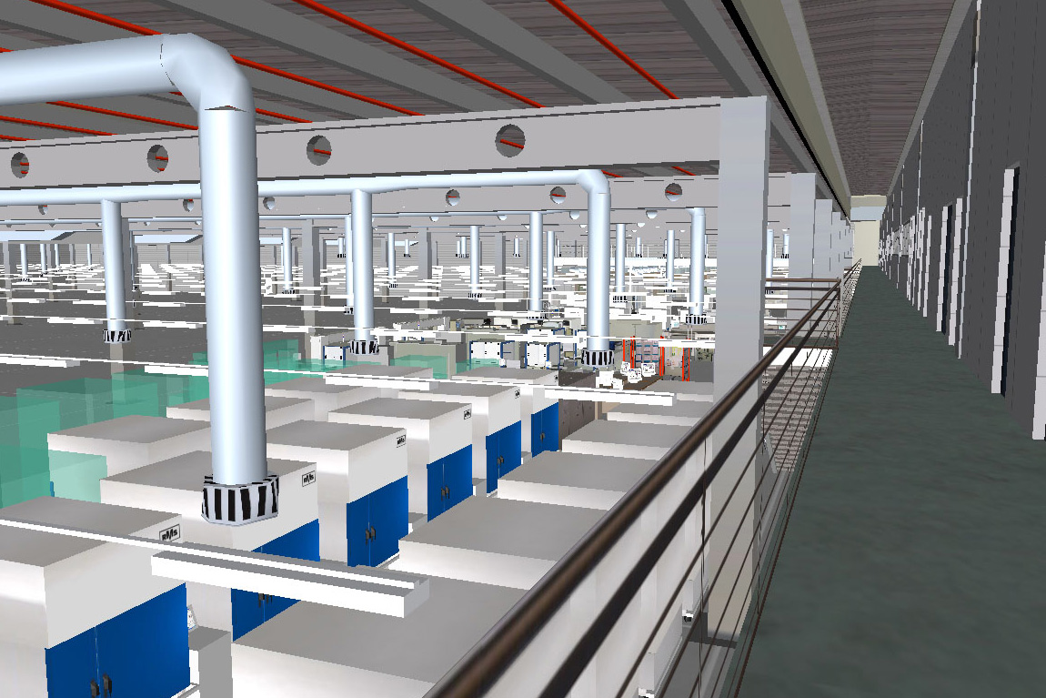 Bild des Virtuellen Fabrikmodells
