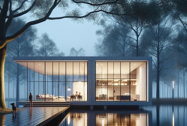 Entwurf Haus am See, KI-basiertes Konzept