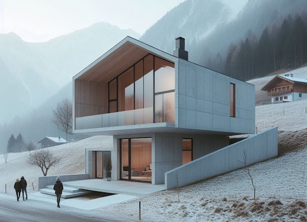 Entwurf Wohnhaus, KI-basiertes Konzept