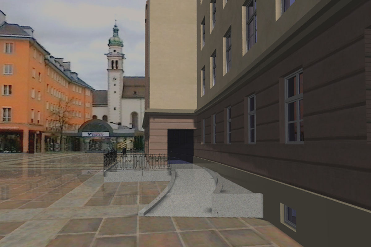 Visualisierung Eingang Landhaus Innsbruck